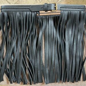 BCBG Fringe leather belt